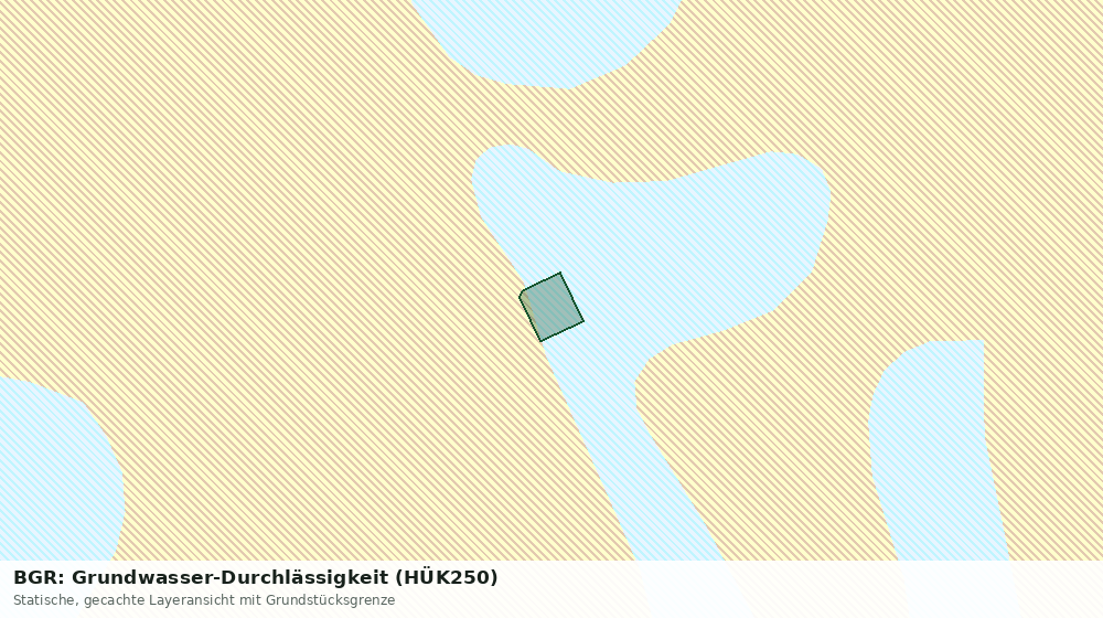 Statische Kartenansicht: BGR: Grundwasser-Durchlässigkeit (HÜK250)