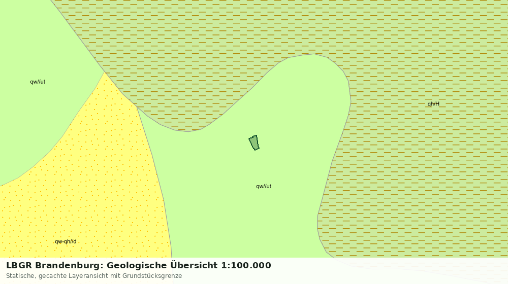 Statische Kartenansicht: LBGR Brandenburg: Geologische Übersicht 1:100.000