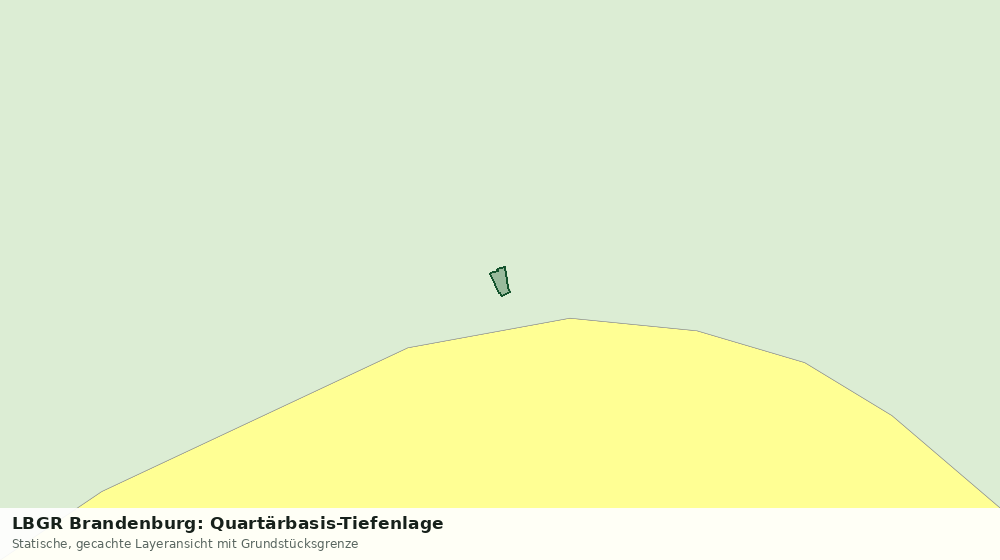 Statische Kartenansicht: LBGR Brandenburg: Quartärbasis-Tiefenlage