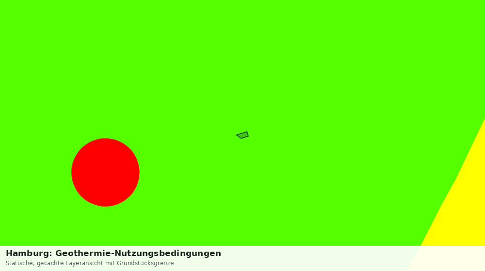 Statische Kartenansicht: Hamburg: Geothermie-Nutzungsbedingungen
