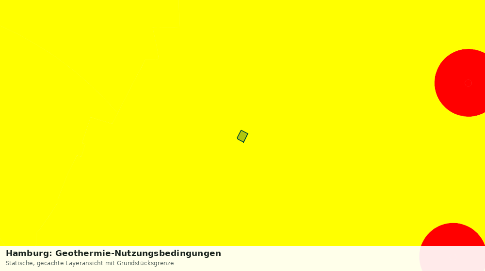 Statische Kartenansicht: Hamburg: Geothermie-Nutzungsbedingungen