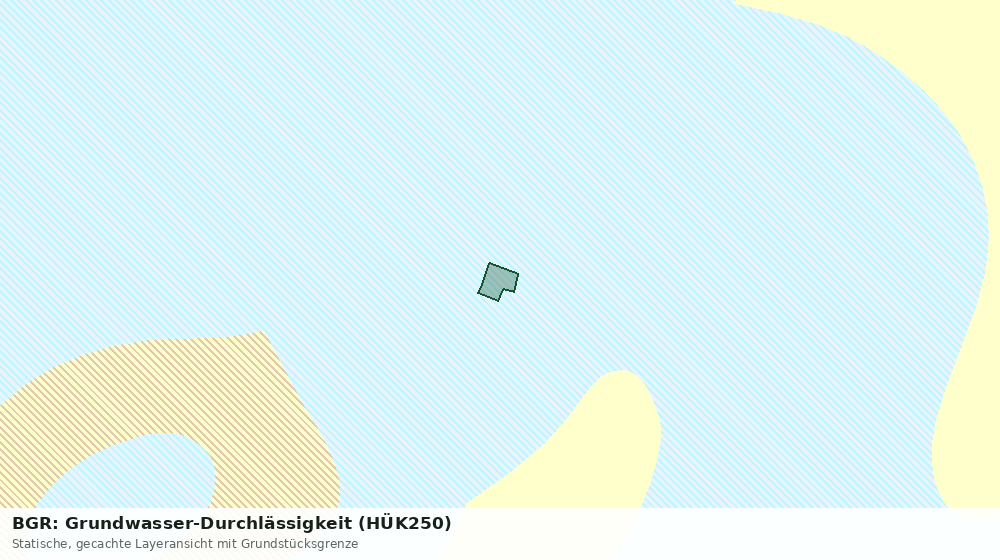 Statische Kartenansicht: BGR: Grundwasser-Durchlässigkeit (HÜK250)