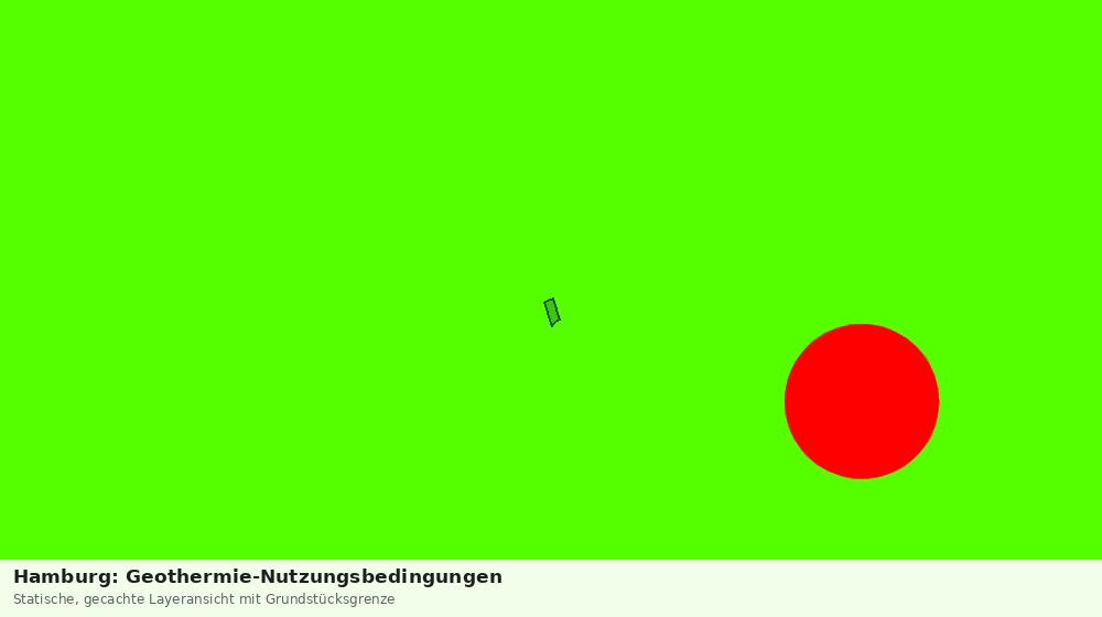 Statische Kartenansicht: Hamburg: Geothermie-Nutzungsbedingungen
