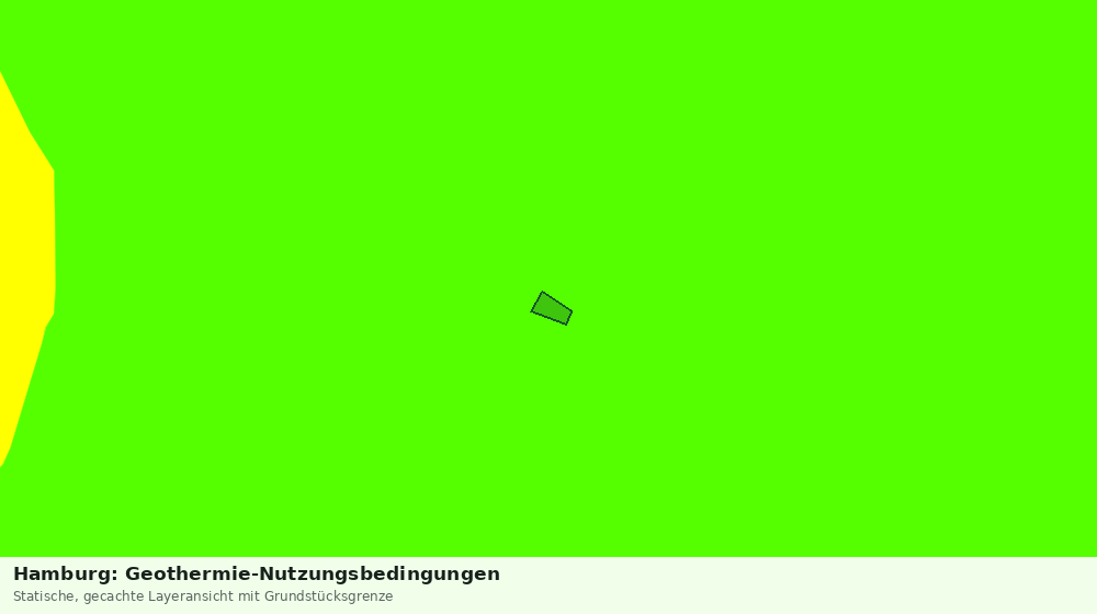 Statische Kartenansicht: Hamburg: Geothermie-Nutzungsbedingungen