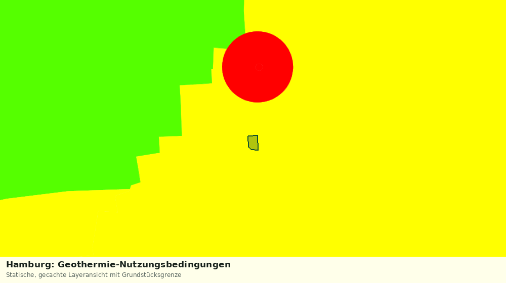 Statische Kartenansicht: Hamburg: Geothermie-Nutzungsbedingungen