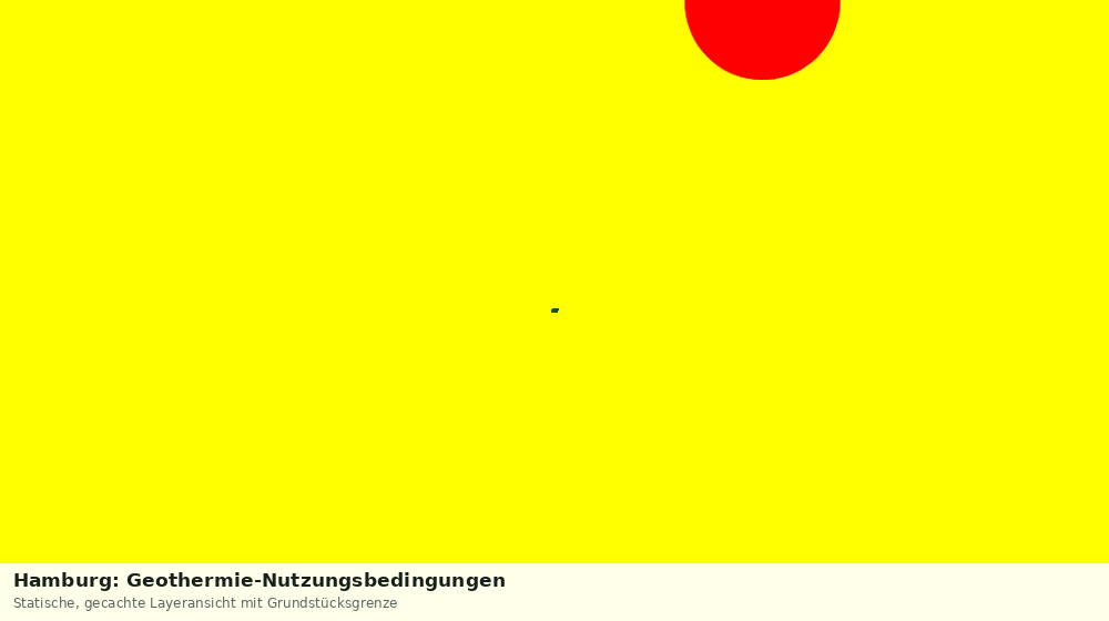 Statische Kartenansicht: Hamburg: Geothermie-Nutzungsbedingungen