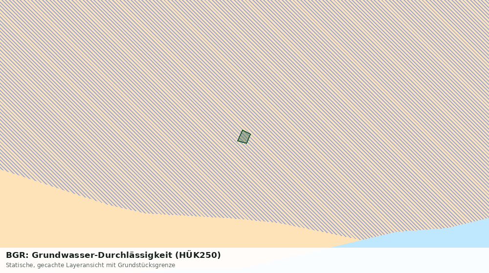 Statische Kartenansicht: BGR: Grundwasser-Durchlässigkeit (HÜK250)