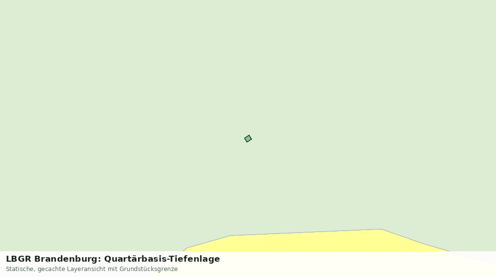 Statische Kartenansicht: LBGR Brandenburg: Quartärbasis-Tiefenlage