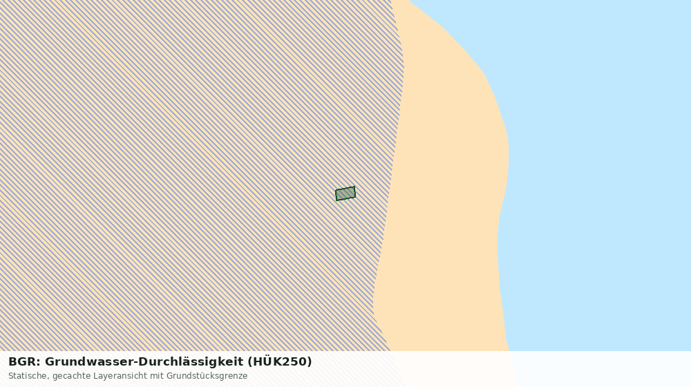 Statische Kartenansicht: BGR: Grundwasser-Durchlässigkeit (HÜK250)