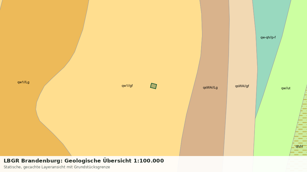 Statische Kartenansicht: LBGR Brandenburg: Geologische Übersicht 1:100.000