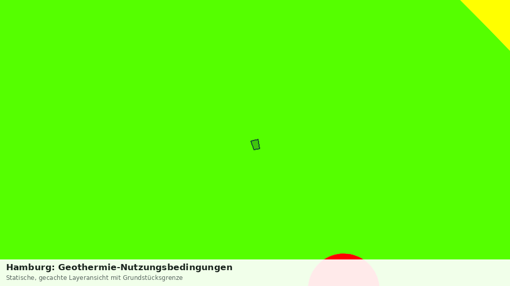 Statische Kartenansicht: Hamburg: Geothermie-Nutzungsbedingungen