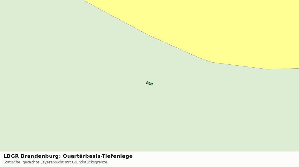 Statische Kartenansicht: LBGR Brandenburg: Quartärbasis-Tiefenlage
