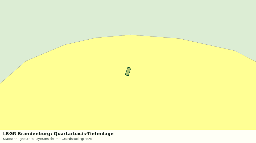 Statische Kartenansicht: LBGR Brandenburg: Quartärbasis-Tiefenlage
