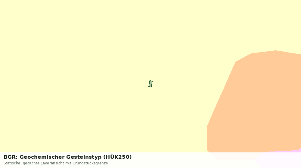 Statische Kartenansicht: BGR: Geochemischer Gesteinstyp (HÜK250)