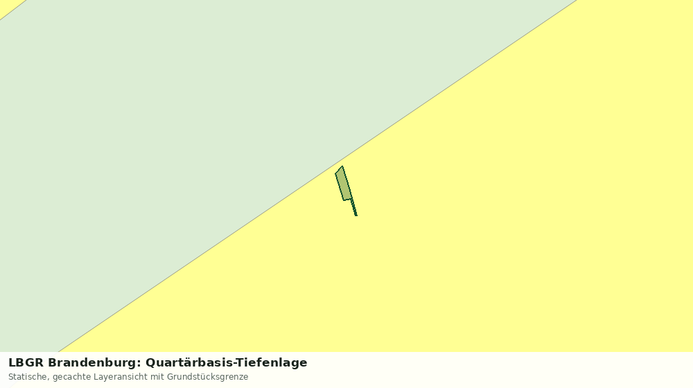 Statische Kartenansicht: LBGR Brandenburg: Quartärbasis-Tiefenlage