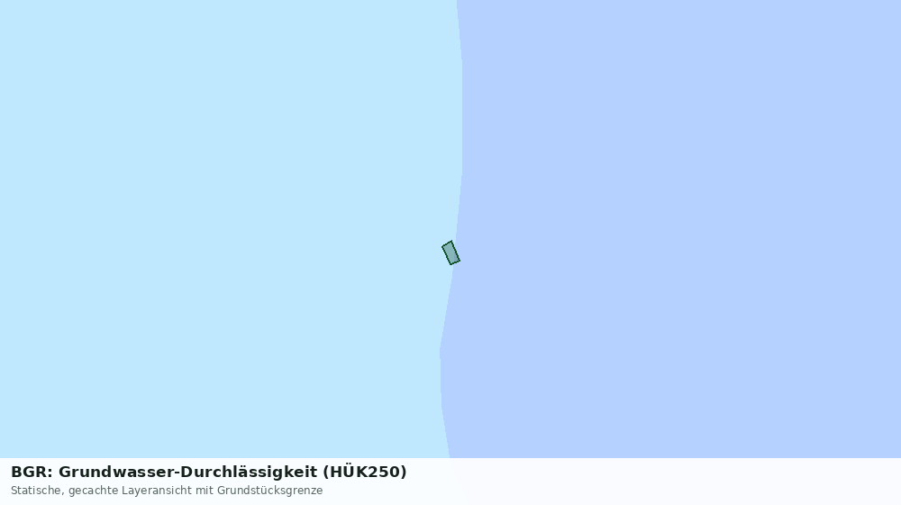 Statische Kartenansicht: BGR: Grundwasser-Durchlässigkeit (HÜK250)