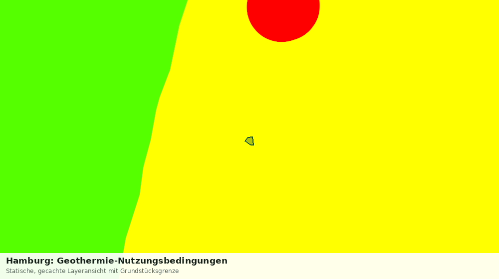 Statische Kartenansicht: Hamburg: Geothermie-Nutzungsbedingungen