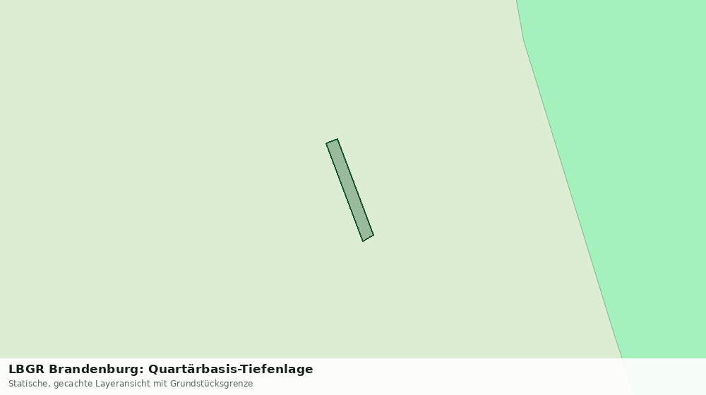 Statische Kartenansicht: LBGR Brandenburg: Quartärbasis-Tiefenlage