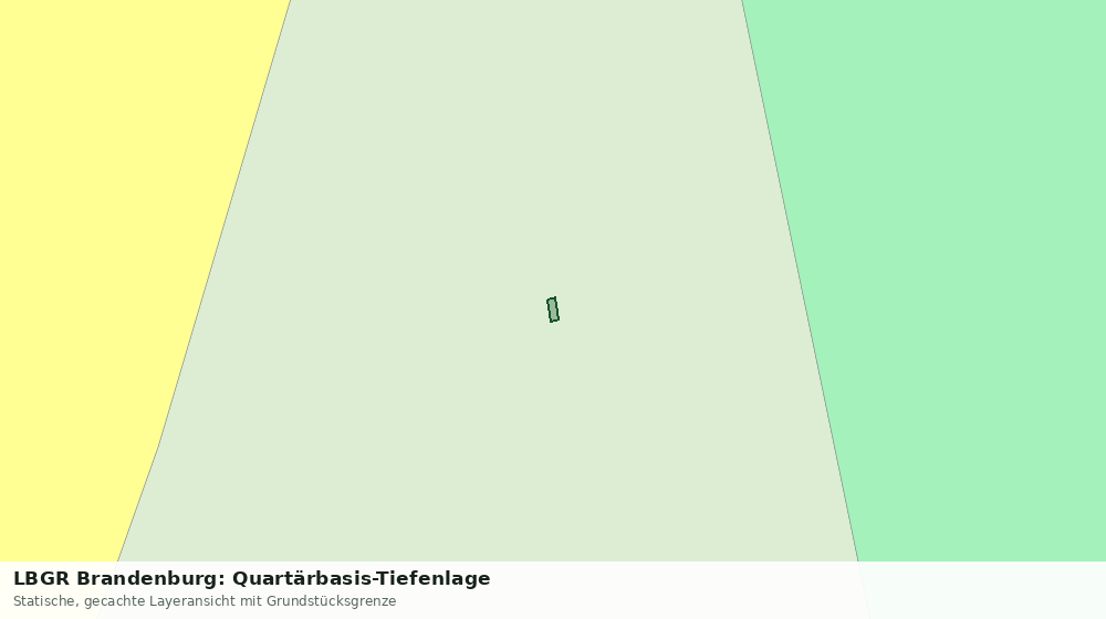 Statische Kartenansicht: LBGR Brandenburg: Quartärbasis-Tiefenlage