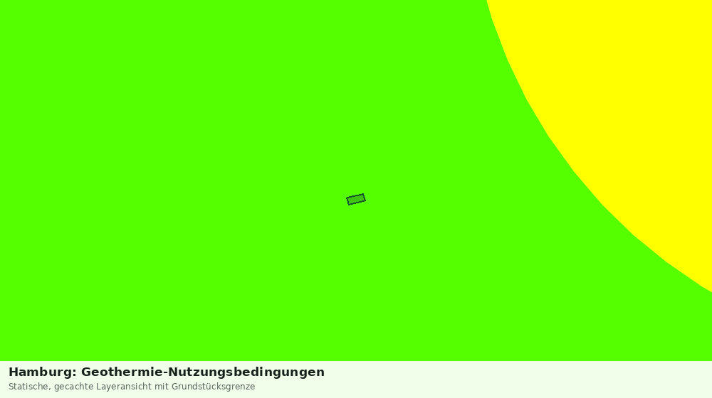 Statische Kartenansicht: Hamburg: Geothermie-Nutzungsbedingungen