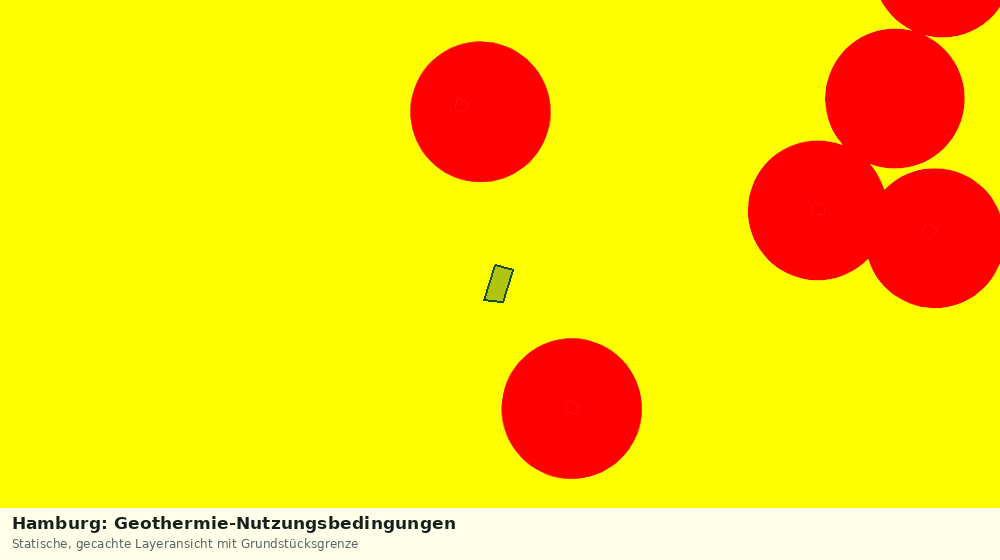 Statische Kartenansicht: Hamburg: Geothermie-Nutzungsbedingungen