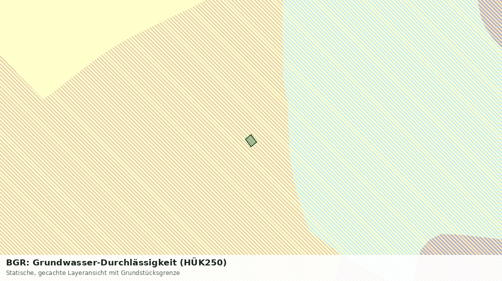 Statische Kartenansicht: BGR: Grundwasser-Durchlässigkeit (HÜK250)