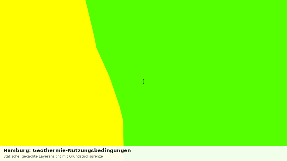 Statische Kartenansicht: Hamburg: Geothermie-Nutzungsbedingungen