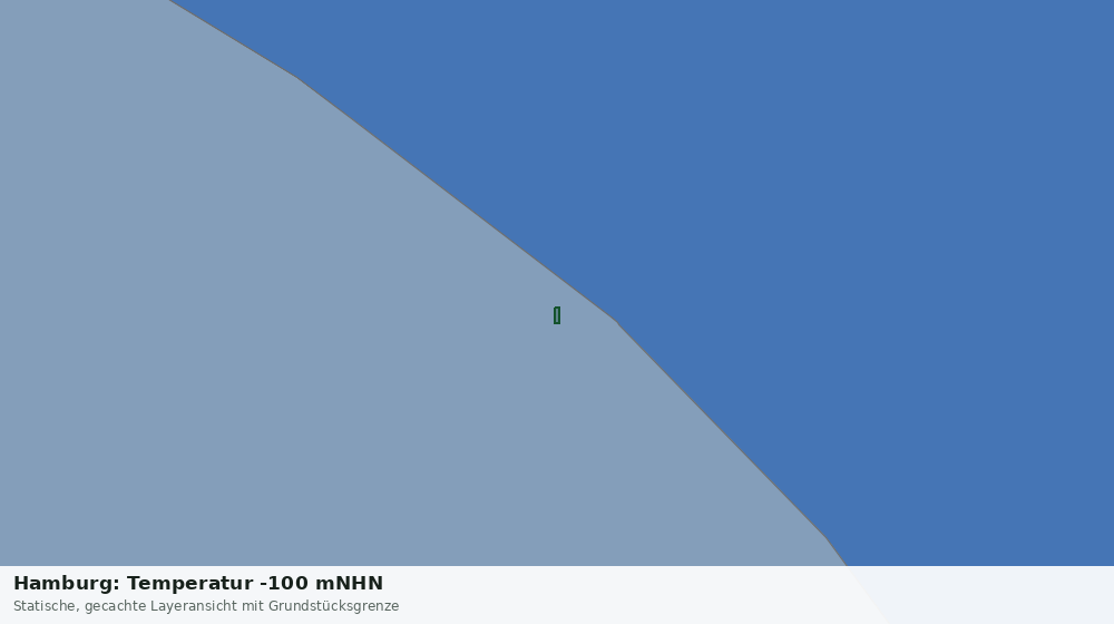 Statische Kartenansicht: Hamburg: Temperatur -100 mNHN