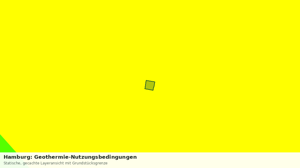 Statische Kartenansicht: Hamburg: Geothermie-Nutzungsbedingungen