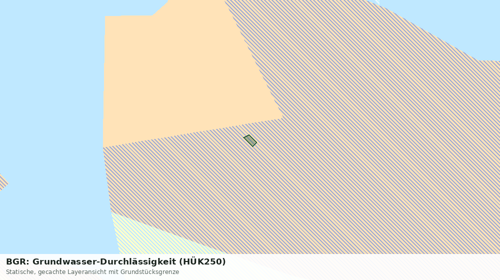 Statische Kartenansicht: BGR: Grundwasser-Durchlässigkeit (HÜK250)