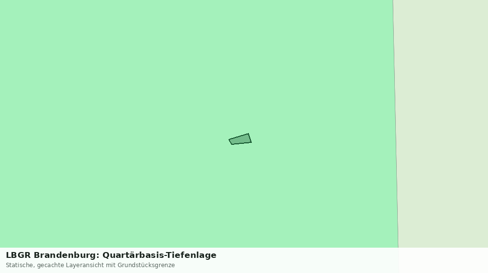 Statische Kartenansicht: LBGR Brandenburg: Quartärbasis-Tiefenlage