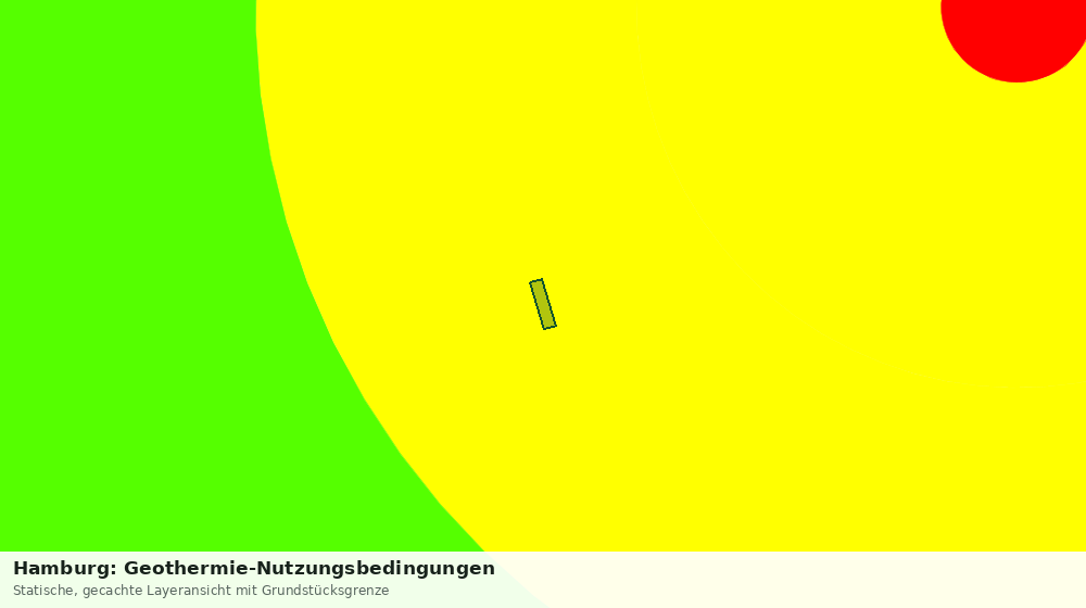 Statische Kartenansicht: Hamburg: Geothermie-Nutzungsbedingungen