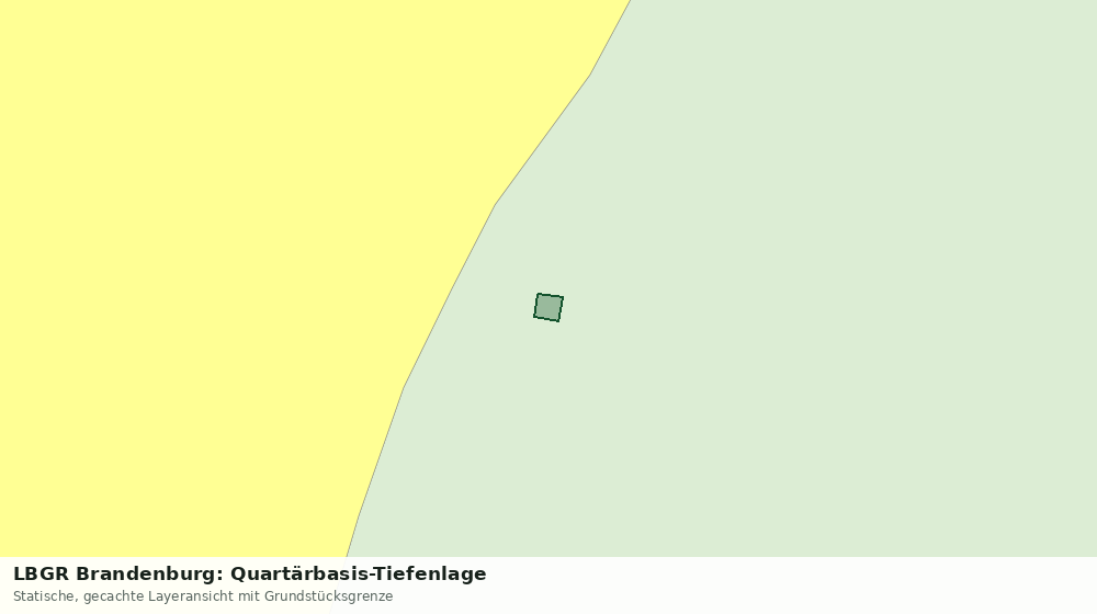 Statische Kartenansicht: LBGR Brandenburg: Quartärbasis-Tiefenlage