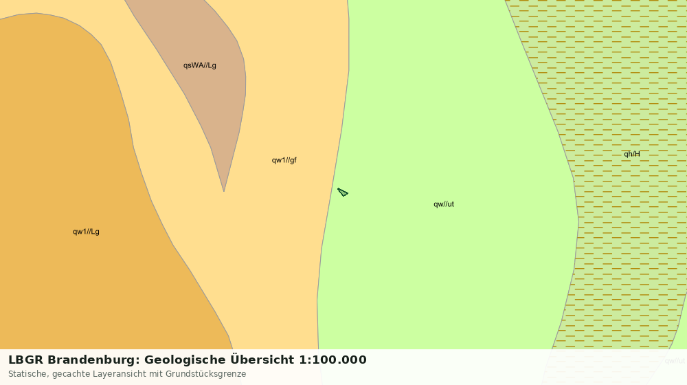 Statische Kartenansicht: LBGR Brandenburg: Geologische Übersicht 1:100.000