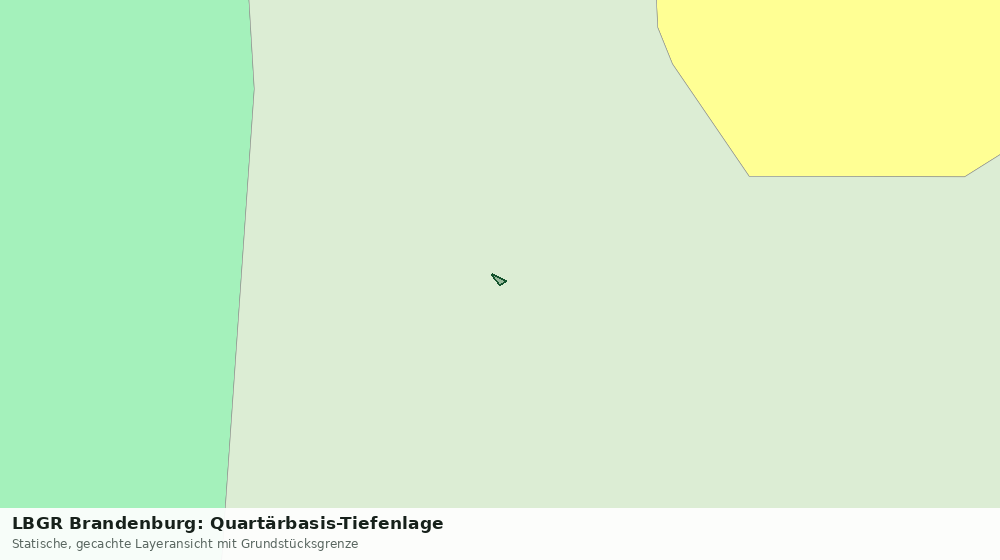 Statische Kartenansicht: LBGR Brandenburg: Quartärbasis-Tiefenlage