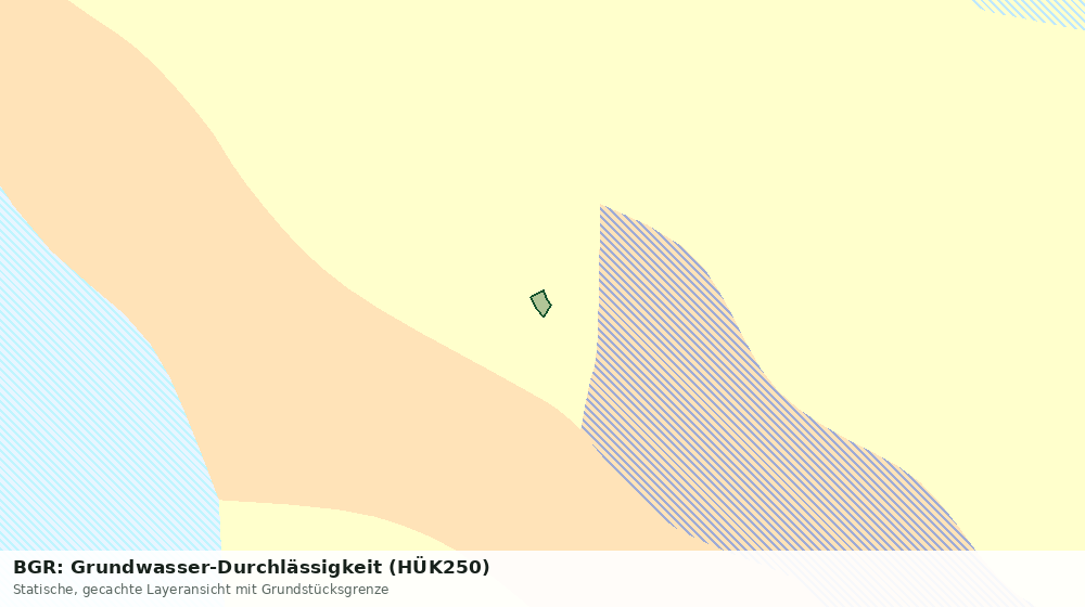 Statische Kartenansicht: BGR: Grundwasser-Durchlässigkeit (HÜK250)