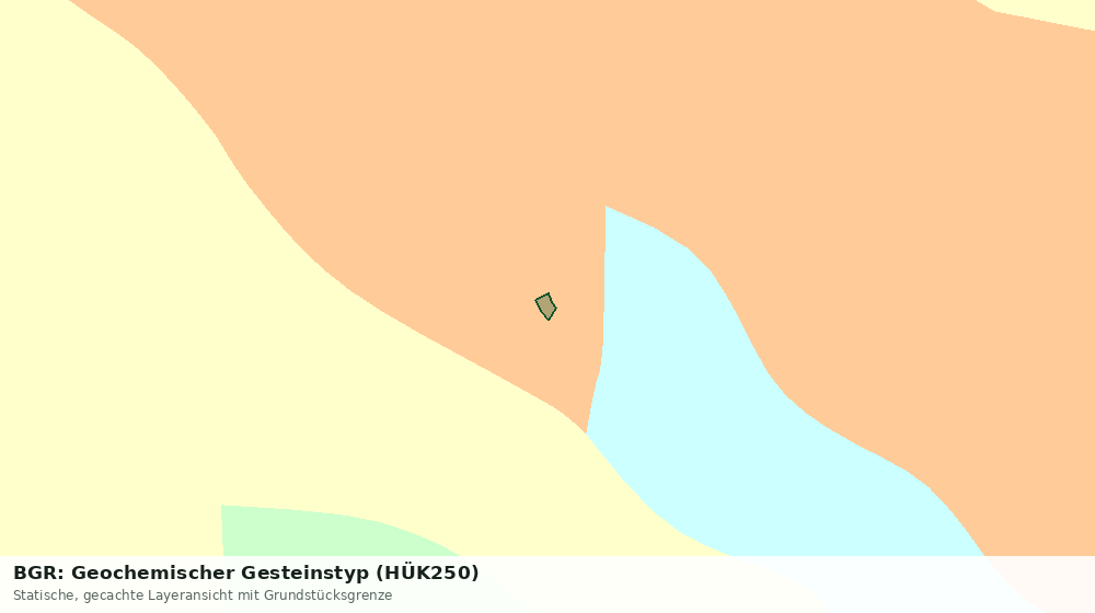 Statische Kartenansicht: BGR: Geochemischer Gesteinstyp (HÜK250)