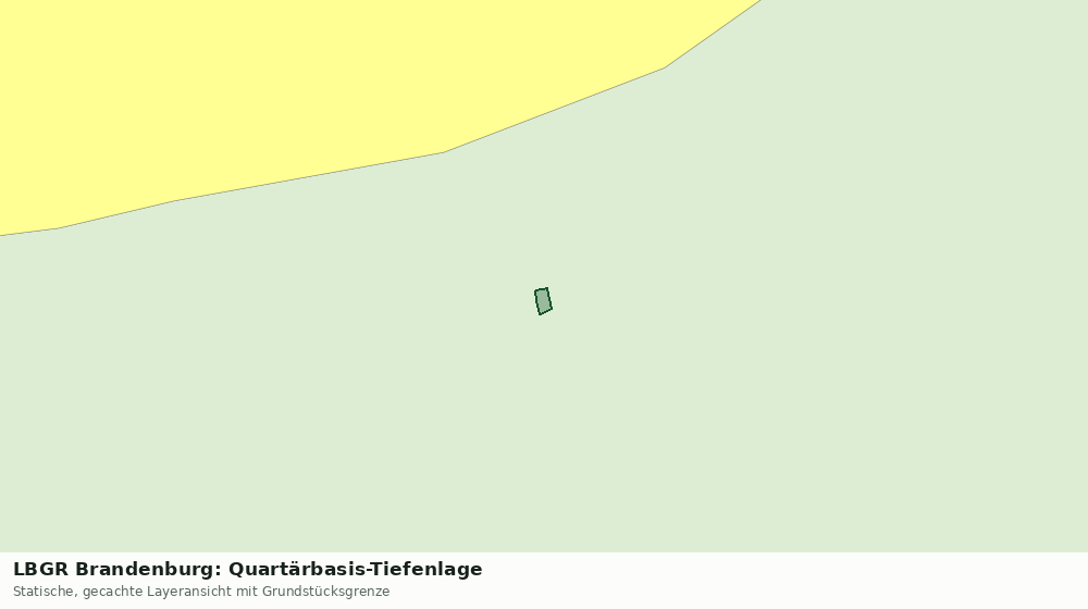 Statische Kartenansicht: LBGR Brandenburg: Quartärbasis-Tiefenlage