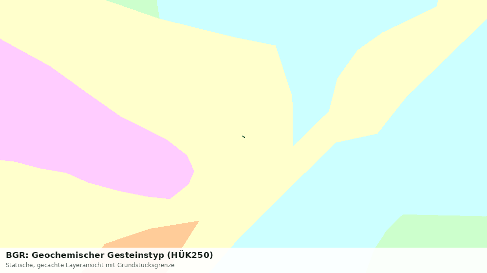 Statische Kartenansicht: BGR: Geochemischer Gesteinstyp (HÜK250)