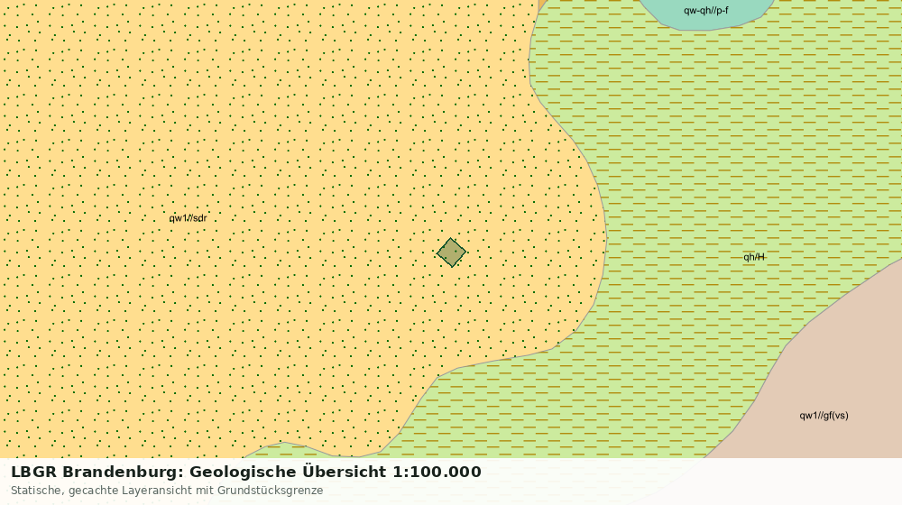 Statische Kartenansicht: LBGR Brandenburg: Geologische Übersicht 1:100.000