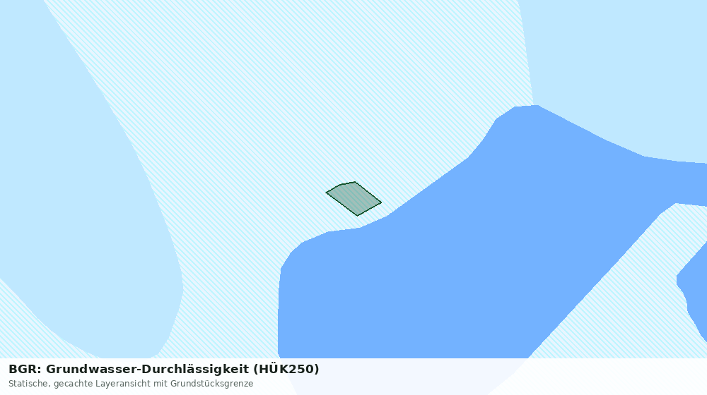 Statische Kartenansicht: BGR: Grundwasser-Durchlässigkeit (HÜK250)