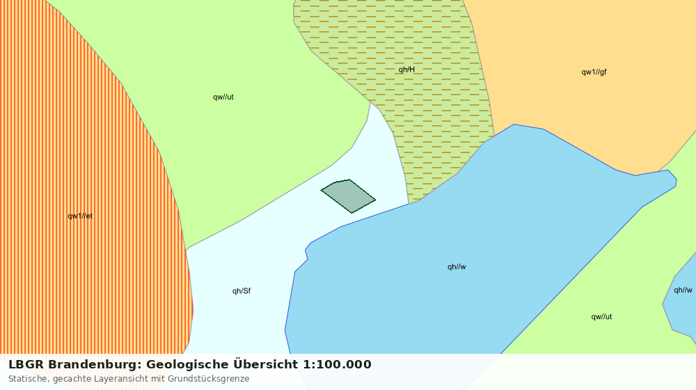 Statische Kartenansicht: LBGR Brandenburg: Geologische Übersicht 1:100.000