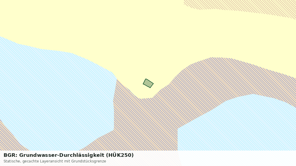 Statische Kartenansicht: BGR: Grundwasser-Durchlässigkeit (HÜK250)