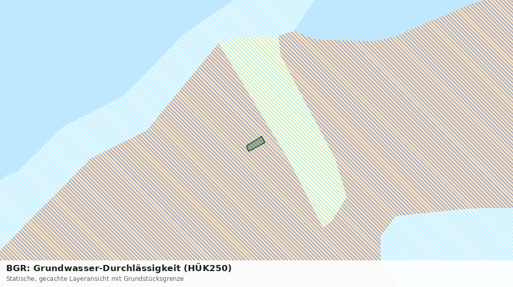 Statische Kartenansicht: BGR: Grundwasser-Durchlässigkeit (HÜK250)