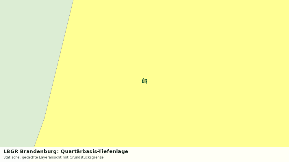 Statische Kartenansicht: LBGR Brandenburg: Quartärbasis-Tiefenlage