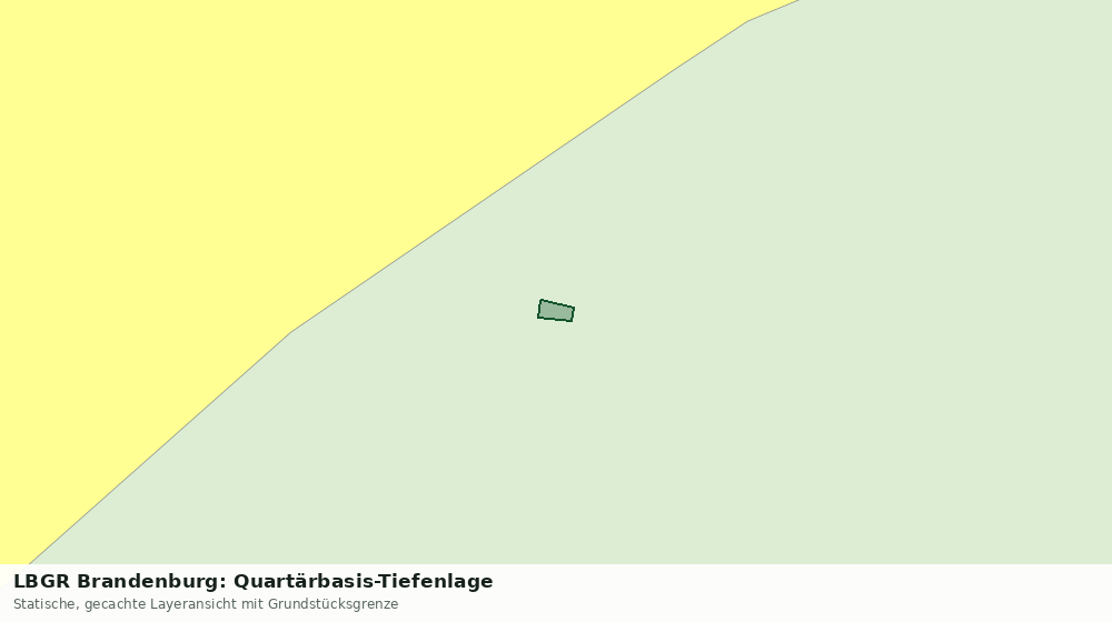 Statische Kartenansicht: LBGR Brandenburg: Quartärbasis-Tiefenlage