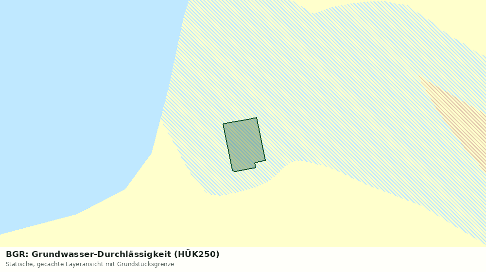 Statische Kartenansicht: BGR: Grundwasser-Durchlässigkeit (HÜK250)