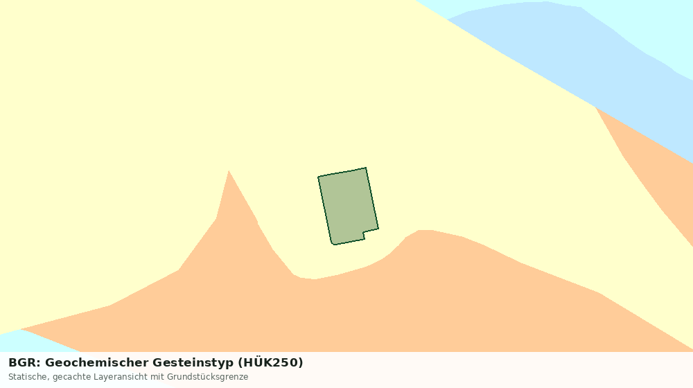 Statische Kartenansicht: BGR: Geochemischer Gesteinstyp (HÜK250)