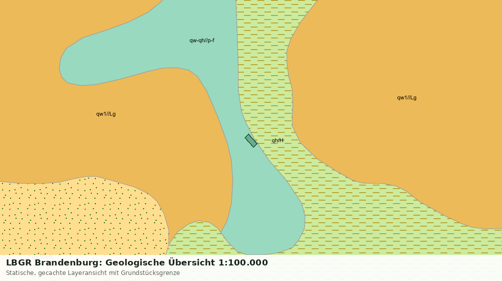 Statische Kartenansicht: LBGR Brandenburg: Geologische Übersicht 1:100.000