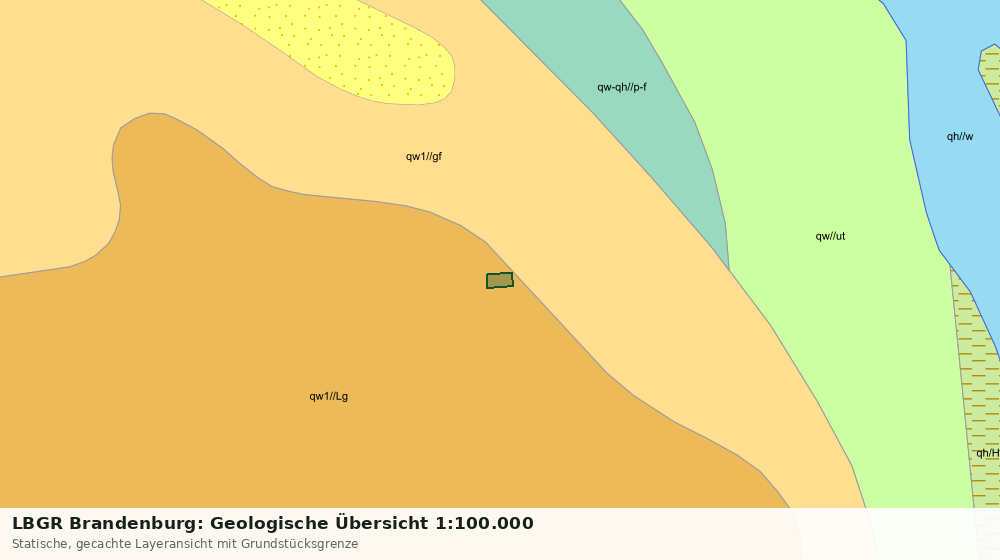 Statische Kartenansicht: LBGR Brandenburg: Geologische Übersicht 1:100.000
